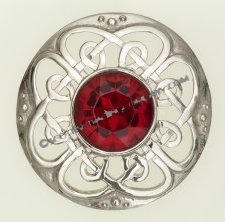 Culloden Plaid Brooch - Click Image to Close