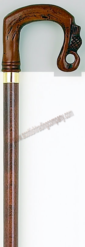 Thistle Cromach Walking Cane - Click Image to Close