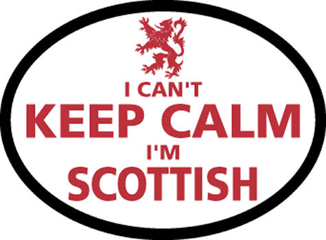 Scottish Keep Calm Decal - Click Image to Close