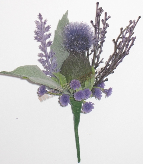 Single Thistle Boutonniere