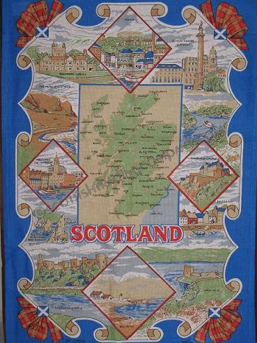 Scottish Castle Tea Towel