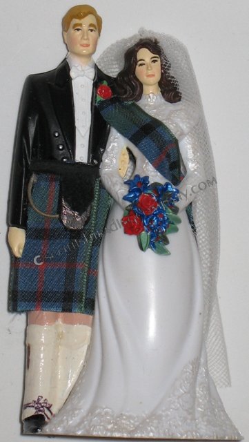 Bride with Sash Scottish Wedding Cake Topper Bride with Sash Scottish Wedding Cake Topper