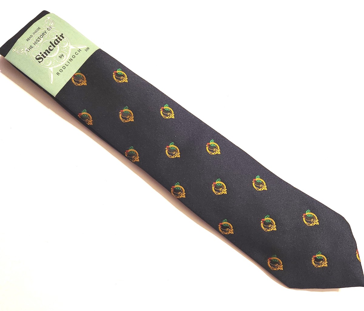 Sinclair Clan Badge Tie