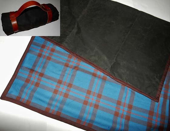Tartan and Waxed Cloth Blanket Reiver