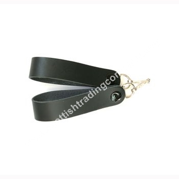 Black Leather Scottish Sporran Suspender - Click Image to Close