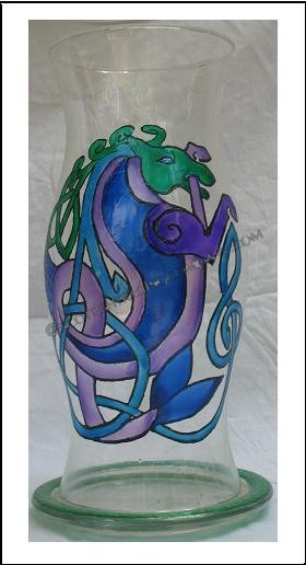 Celtic Waterhorse Hurricane Lamp