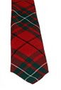 MacAuley Clan Modern Red Tartan Tie