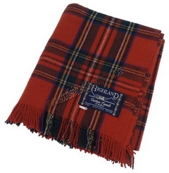 Royal Stewart Large Tartan Blanket - Click Image to Close
