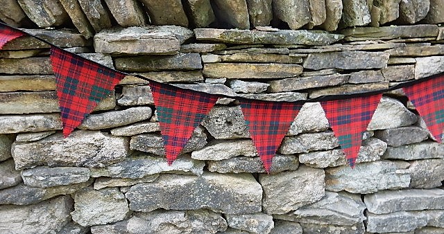 Scottish Tartan Bunting Flags 13oz Braeriach - Click Image to Close