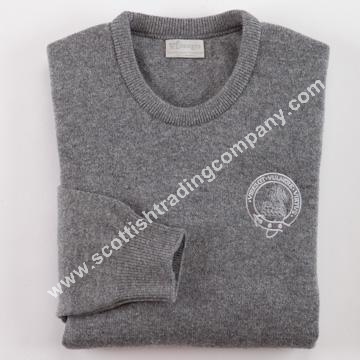 Scottish Clan Embroidered Crew Sweater Scottish Clan Embroidered Crew Sweater
