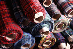 16 oz Strome Weight Rare Scottish Tartan Fabric - Click Image to Close