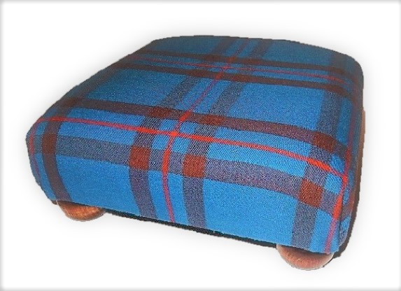 Scottish Tartan Footstool - Click Image to Close