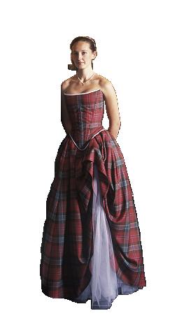 Tartan Wedding Gown
