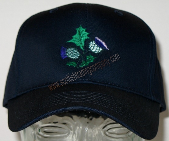 Embroidered Thistle Baseball Hat