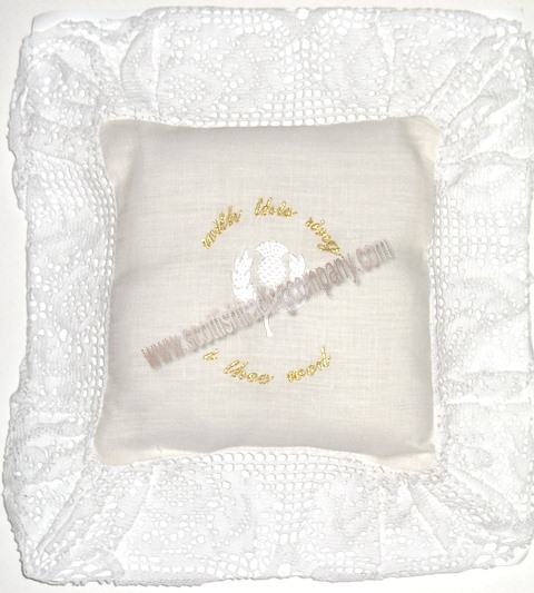 Scottish Thistle Wedding Ring Pillow 3499 2449 Save 30 off