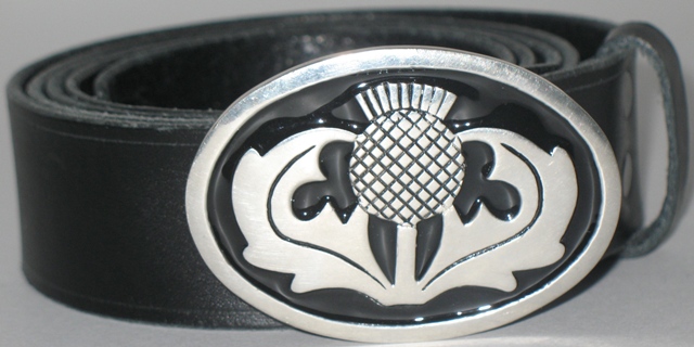 Scottish Thisle Buckle and Belt