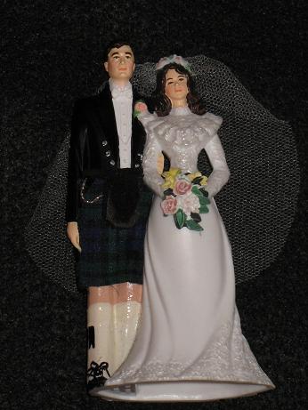 Custom Scottish Wedding Cake Topper