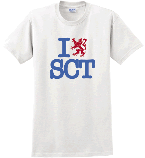I Love Scotland T-shirt - Click Image to Close