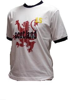 White Scotland T Shirt