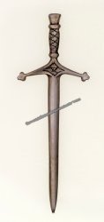 Bruce Antique Finish Kilt Pin - Click Image to Close