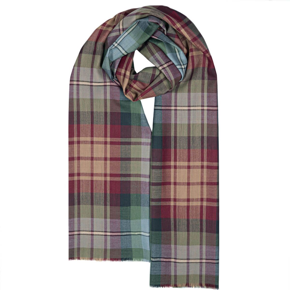 Alba Fine Merino Stole/Scarf Auld Scotland - Click Image to Close