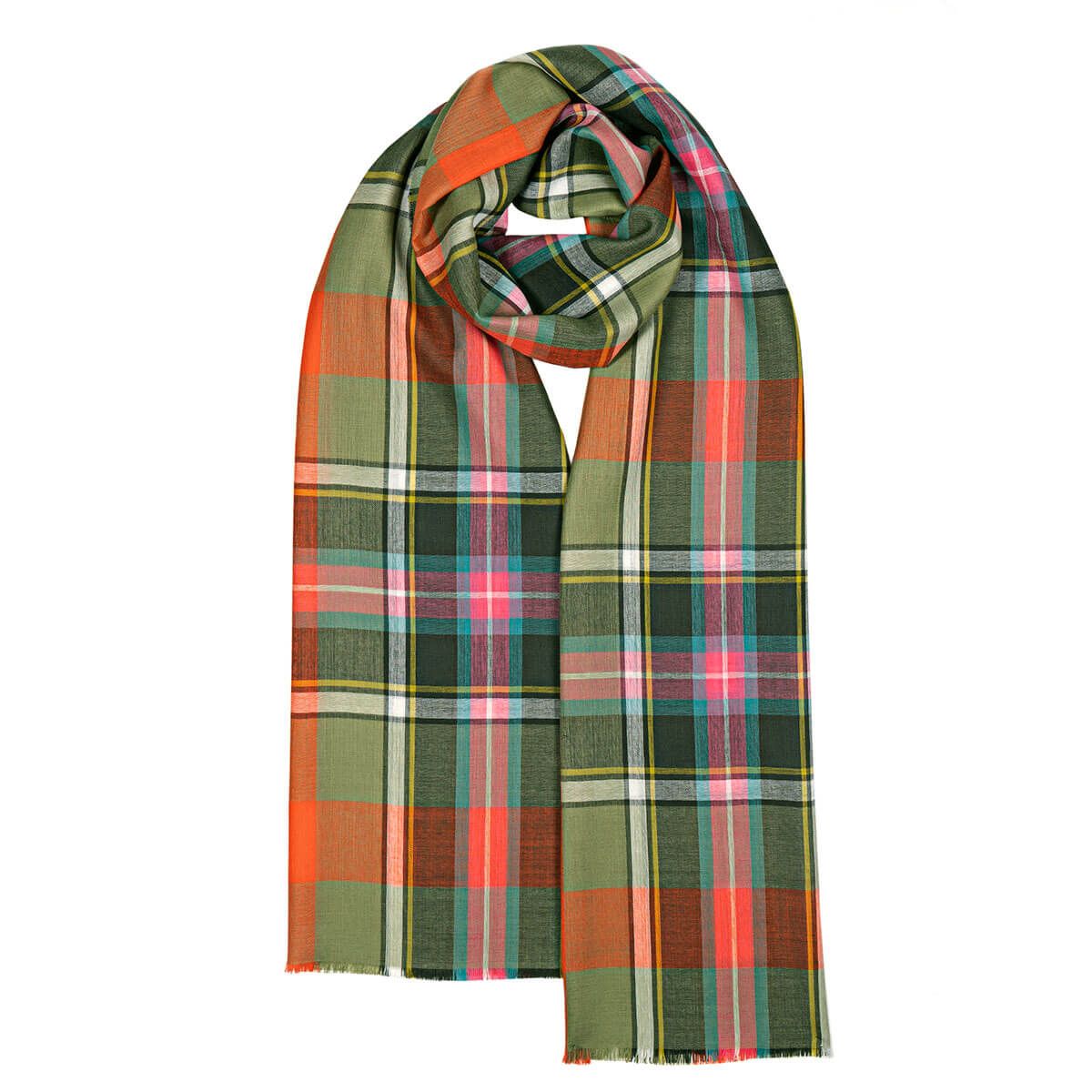 Alba Fine Merino Stole/Scarf Bruce of Kinnaird Ancient - Click Image to Close