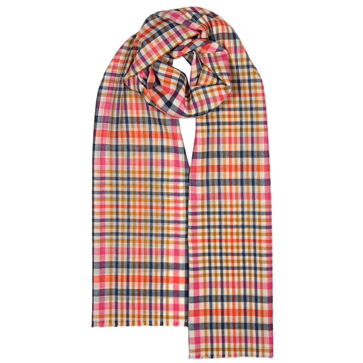 Alba Fine Merino Stole/Scarf Culross Rose