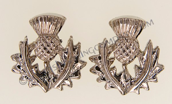 Scottish Thistle Earrings - Click Image to Close