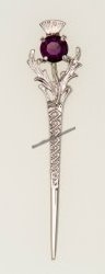 Scottish Thistle Kilt Pin - Click Image to Close