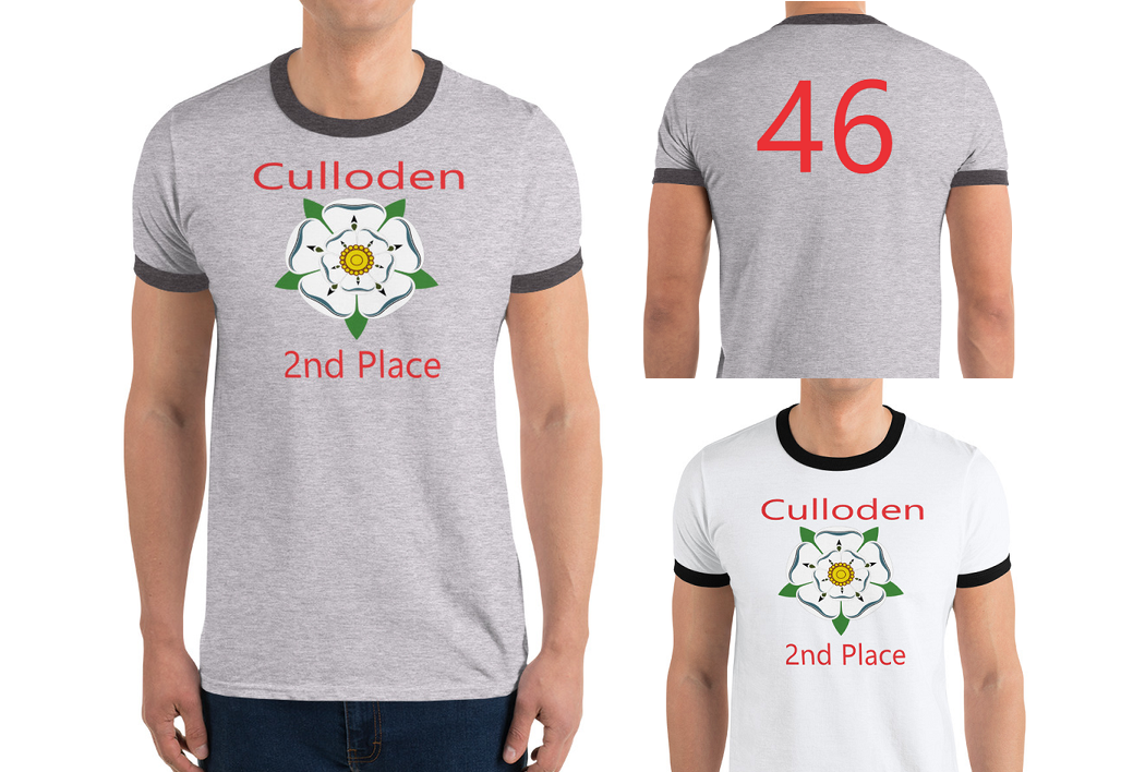 Culloden 2nd Place T Shirt - Click Image to Close