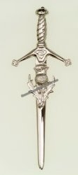 Claidhmhor with Thistle Kilt Pin - Click Image to Close