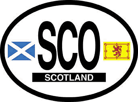 Scottish Flags Decal