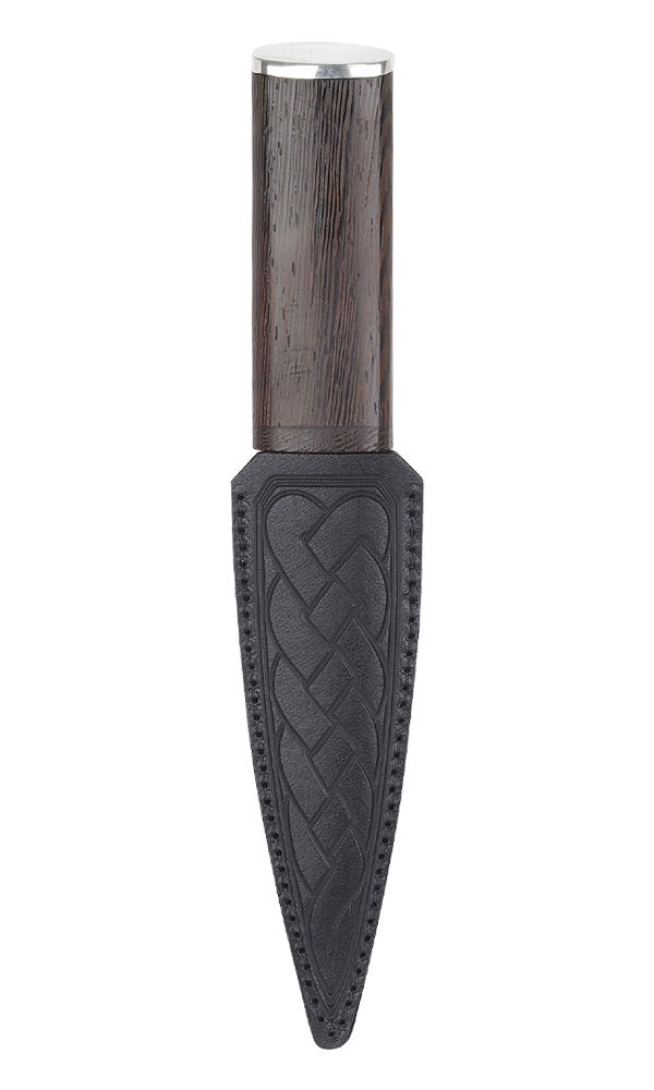 Arisaig - Wenge Wood Sgian Dubh - Pewter Top - Click Image to Close