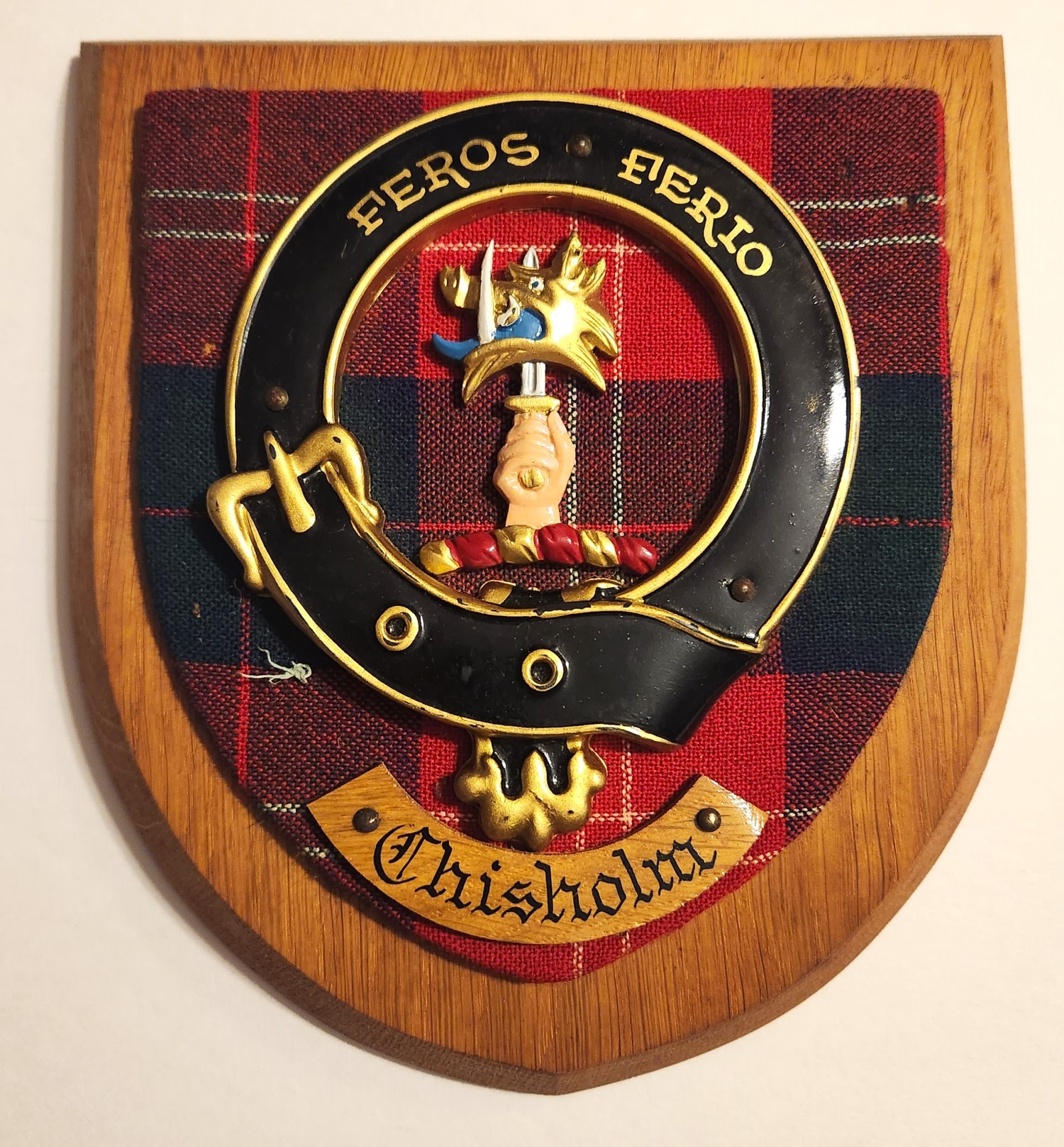 Chisholm Scottish Clan Plaque