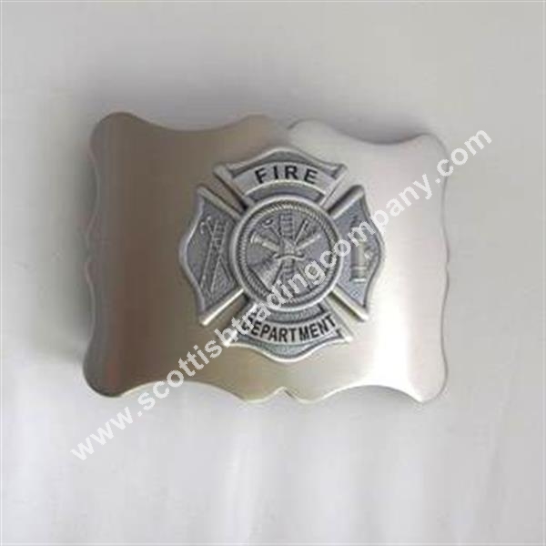 Fire Department Kilt Belt Buckle - Click Image to Close