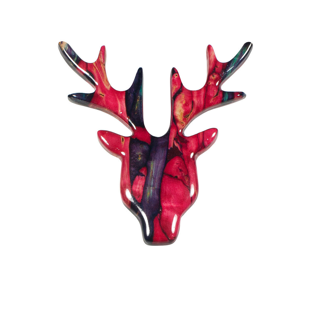 Heathergem Stag Heather Brooch - Click Image to Close