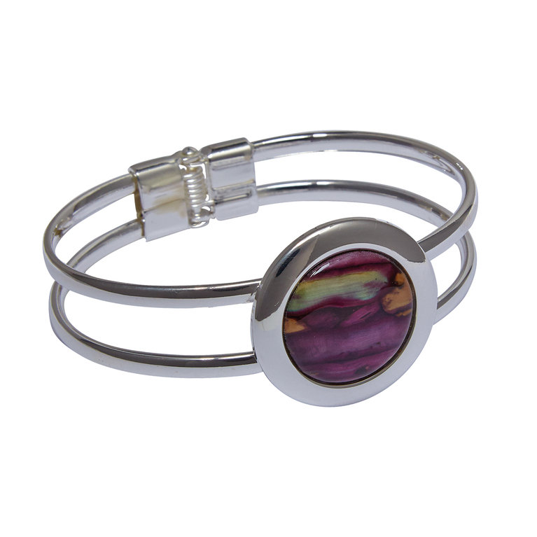 Heather Gem Bangle - Click Image to Close