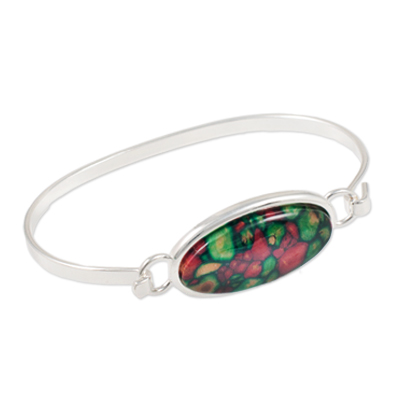 Heather Gem Oval Bangle