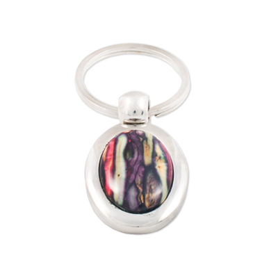 Oval Heathergem Keyring - Click Image to Close