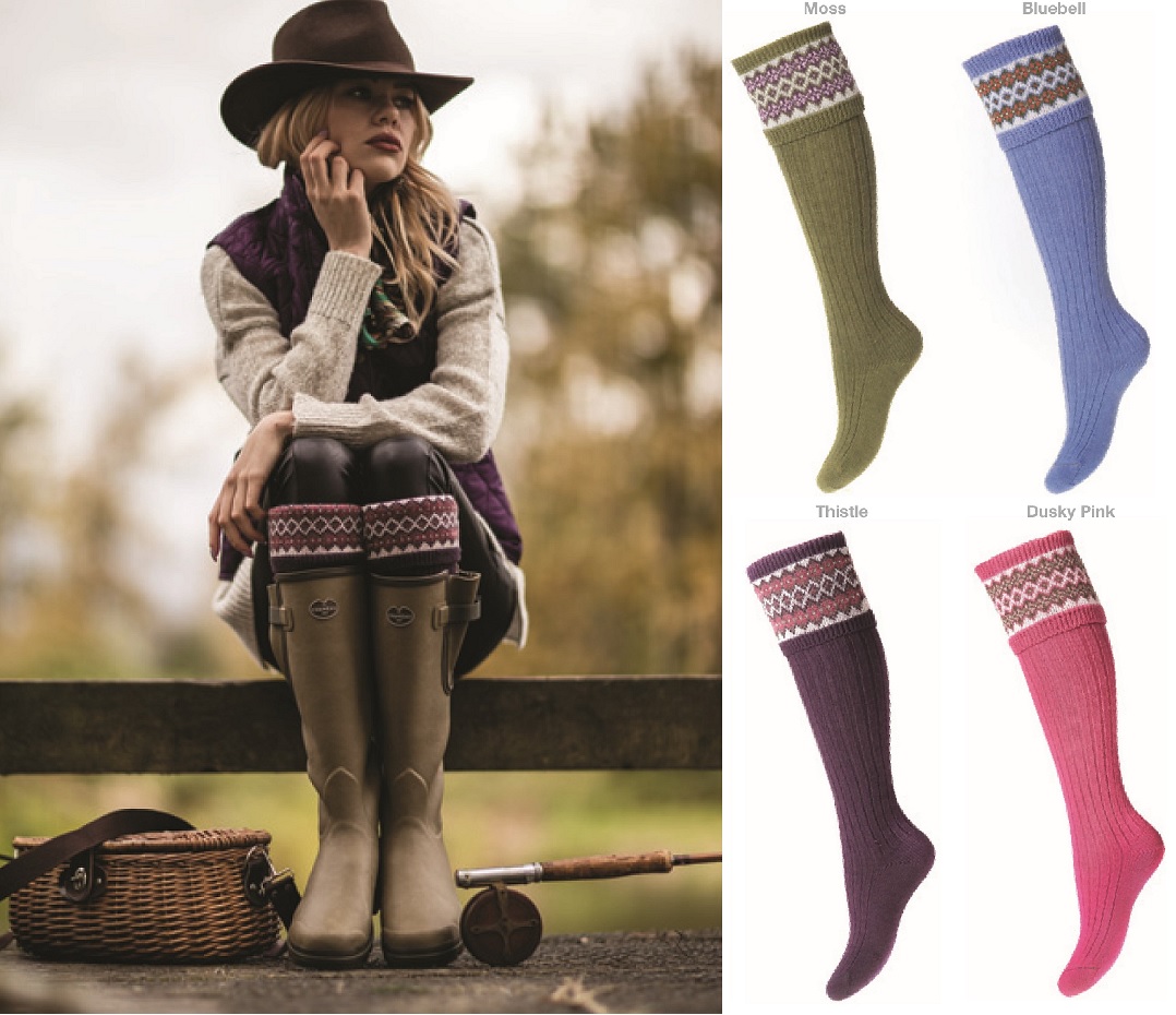 House of Cheviot Lady Fair Boot Socks