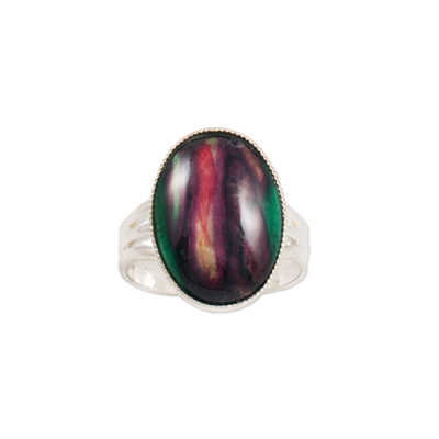 HeatherGem Open Large Oval Ring - Click Image to Close