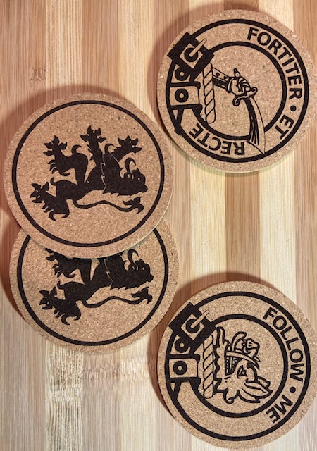 Clan Crest Cork Coasters - Click Image to Close