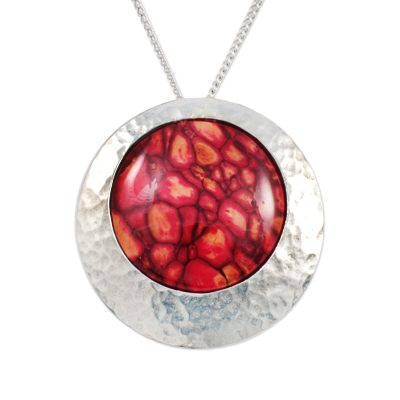 HeatherGem Offset Pendant - Click Image to Close