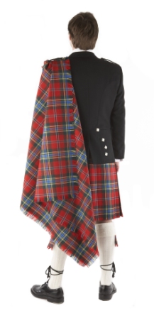 kilt shoulder plaid