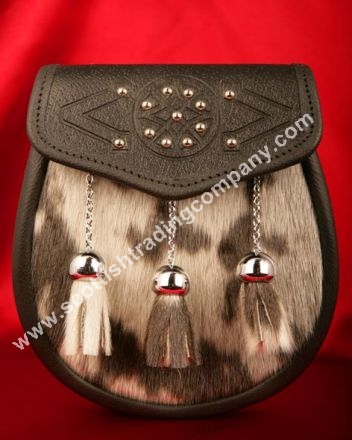 Celtic Studded Fur Front Sporran