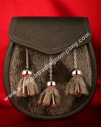 Fur Front Three Tassel Sporran