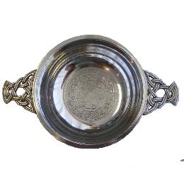 Quaich with Celtic Knotwork Handle