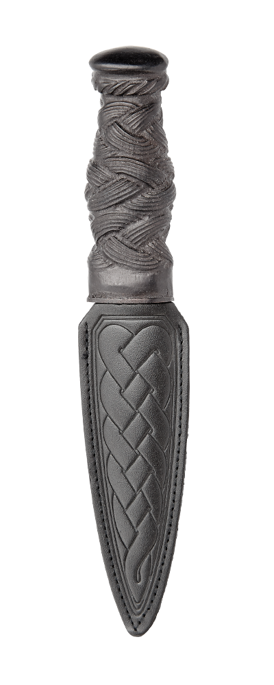 Black Glenurquhart Daywear Sgian Dubh - Click Image to Close