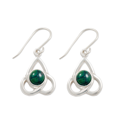 HeatherGem Celtic Silver Earrings