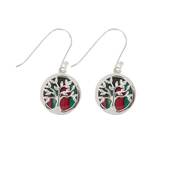 Heathergem Silver Tree of Life Earrings